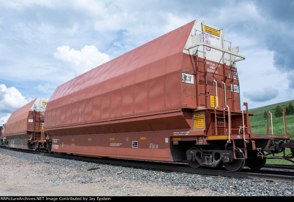 Another Boeing parts car trails on an eastbound manifest